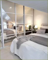 Bedroom Design With Mirrored Wardrobe