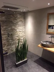 Bathroom design with artificial stone