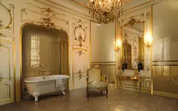 Дизайн ванной комнаты барокко