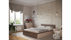 Bedroom interior ash shimo light