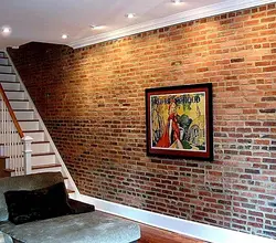 Finishing apartments with bricks photo