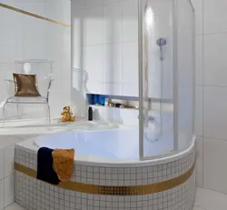 Bathroom With Shower Corner Design