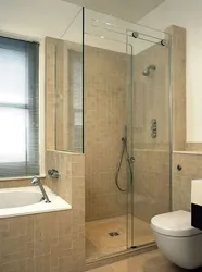 Bathroom with shower corner design