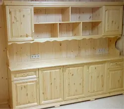 Кухня мебели из сосны фото