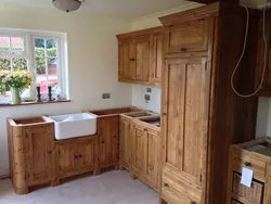Kitchen furniture made of pine photo