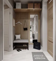 Современный интерьер коридора маленькой квартиры