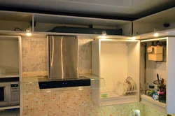 Kitchen Interior With Hood In The Closet