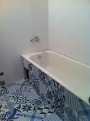 Бюджетный ремонт в ванной без плитки фото