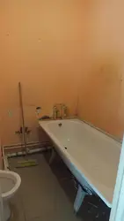 Plitələr olmadan büdcə vanna otağı təmiri fotoşəkili