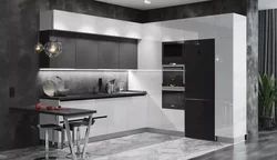 Kitchen design with glass throughout