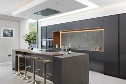 Kitchen design with glass throughout
