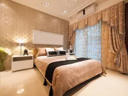 Beige bedroom which curtains are suitable photo