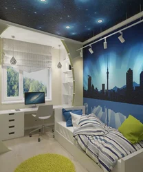 Interior Of A Bright Bedroom For A Teenager
