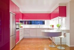 Colored kitchens in the interior are real