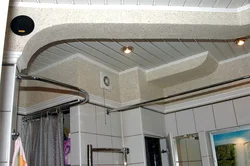 Bathroom ceiling with extractor hood photo