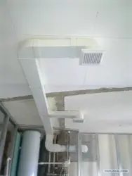 Bathroom ceiling with extractor hood photo