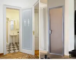 Inexpensive doors for bathrooms and toilets photo