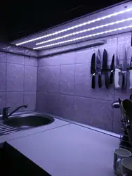 LED strip in the bathroom photo