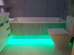 LED Strip In The Bathroom Photo