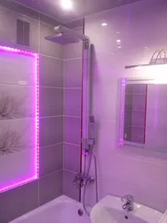 Светодиодная лента в ванной комнате фото