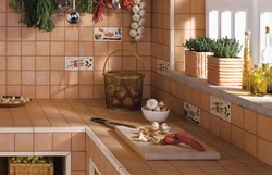 Плитка на кухню с рисунком на кухню фото