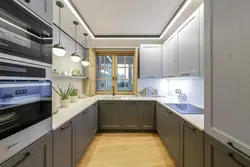 Kitchen design 3 doors and window