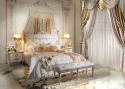 Bedroom Design In Gold Tone