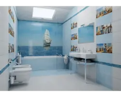 Плитка в ванную комнату фото морская