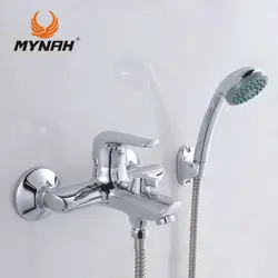 Faucet mixer for bathroom with shower photo