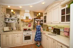 Small kitchen design with window and doors