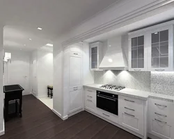 White neoclassical kitchens photos in the interior