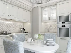 White Neoclassical Kitchens Photos In The Interior