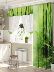 Curtain Design For A Modern Style Kitchen With A Balcony