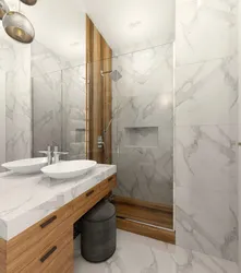 Bathroom Design With Marble Tile Shower