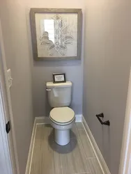 Do-it-yourself interior of a toilet in an apartment