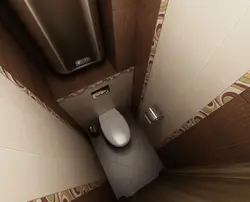 Do-it-yourself interior of a toilet in an apartment