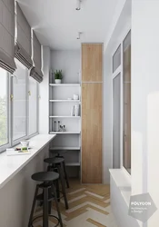 Design Of A Balcony In An Apartment In A Panel House