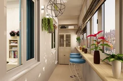 Design of a balcony in an apartment in a panel house