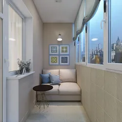 Design of a balcony in an apartment in a panel house
