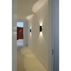 Koridorlar va koridorlar uchun devor lampalari fotosurati