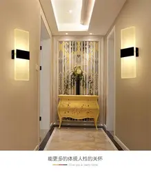 Koridorlar va koridorlar uchun devor lampalari fotosurati