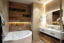 Bathroom Interior Design With Wood