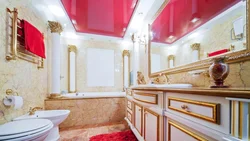 Дизайн подвесных потолков ванная