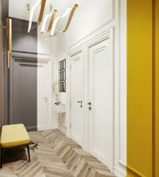 Yellow hallway interior
