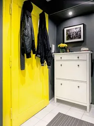 Yellow hallway interior