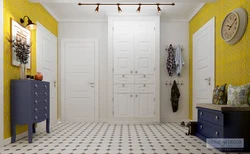 Yellow hallway interior