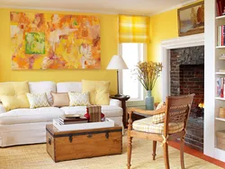 Желтые стены в квартире фото