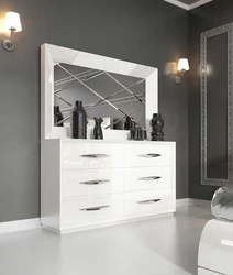 Chest of drawers photo design for a bedroom in a modern style