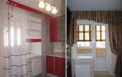 Дизайн окна на кухне с лоджией