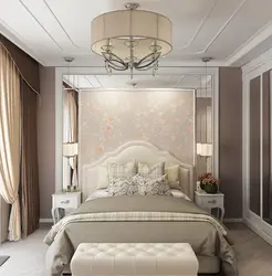 Bedroom interior in milky color